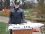 AA75, Kevin Alcock and his class winning Challenger 43 Pro CMB 21.